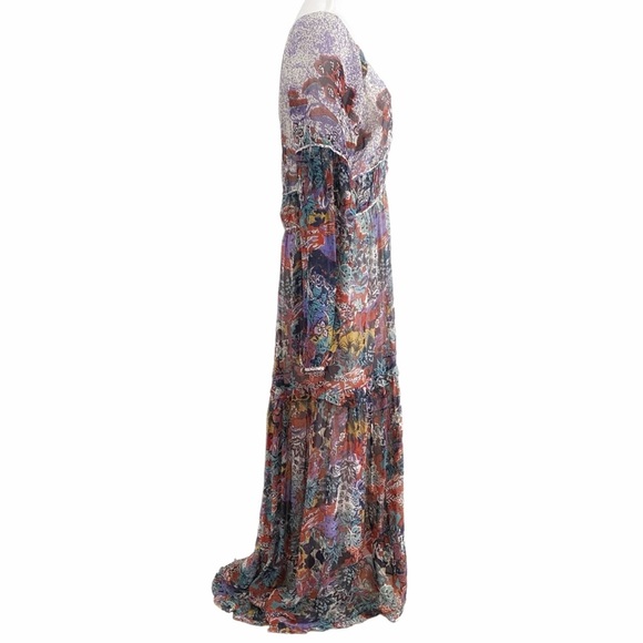 Maeve by Anthropologie Annabella Bohemian Chiffon Maxi Dress - 8 - Picture 2 of 9